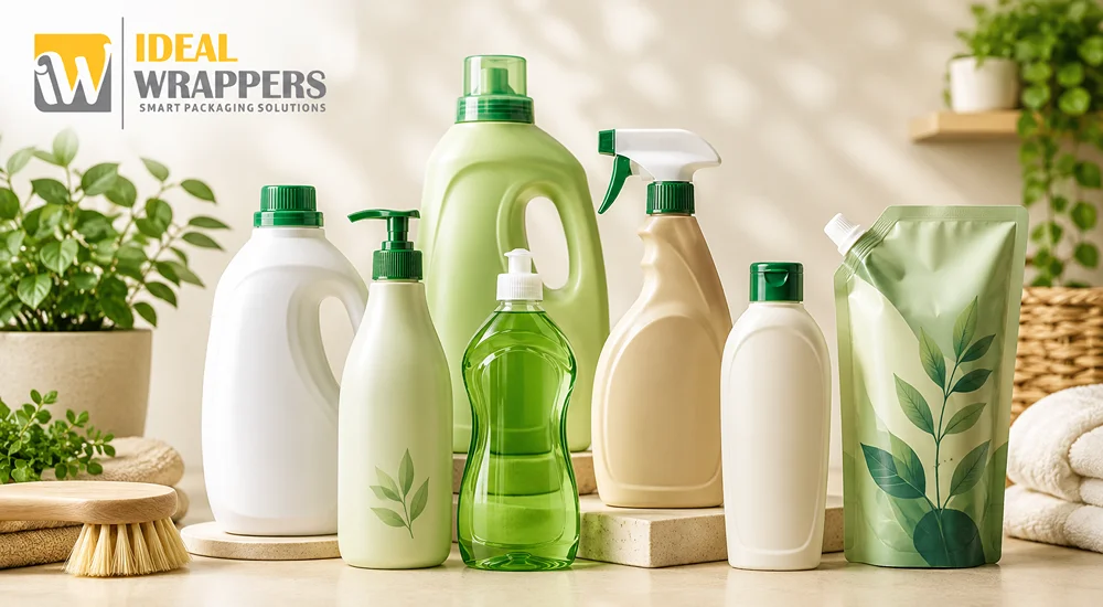 modern home care packaging with sustainable labels and innovative packaging solutions