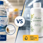 comparison of BOPP wrap around labels and heat transfer labels used for plastic bottles and industrial packaging