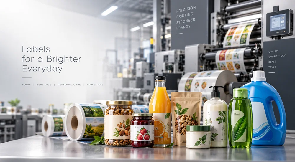 FMCG packaging labels for consumer products